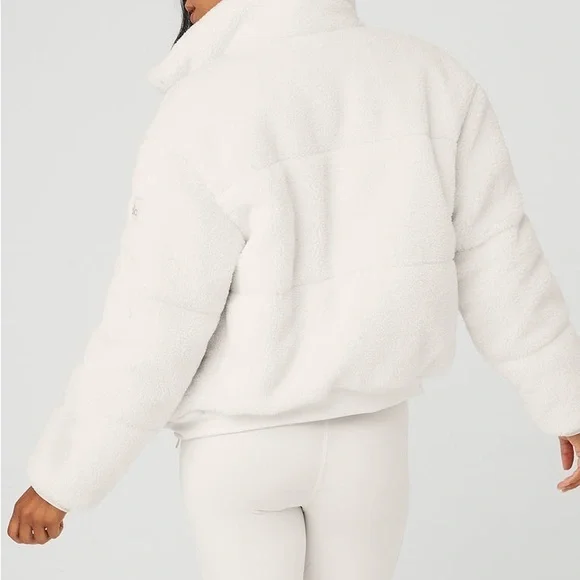 alo white Sherpa jacket - Picture 3 of 13